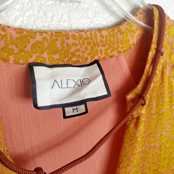 ALEXIS Maxi Floral Long-Sleeve Tiered Melodie Dress Sz M - Picture 6 of 12